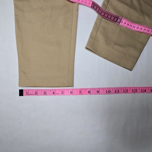 Theory Slim Leg Mid-rise Flat Front Khaki Women's Dress Pants Size 6 - Picture 12 of 12